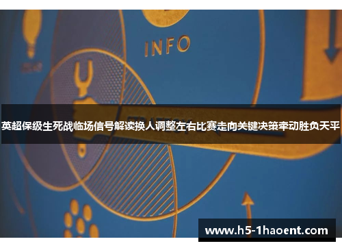 英超保级生死战临场信号解读换人调整左右比赛走向关键决策牵动胜负天平 英超保级生死战临场信号解读换人调整左右比赛走向关键决策牵动胜负天平